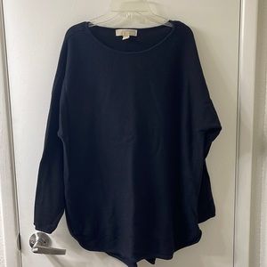 Michael kors Black side zipper long sleeve sweater